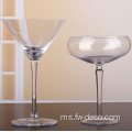 Roman Column High Footed Cocktail Glasses